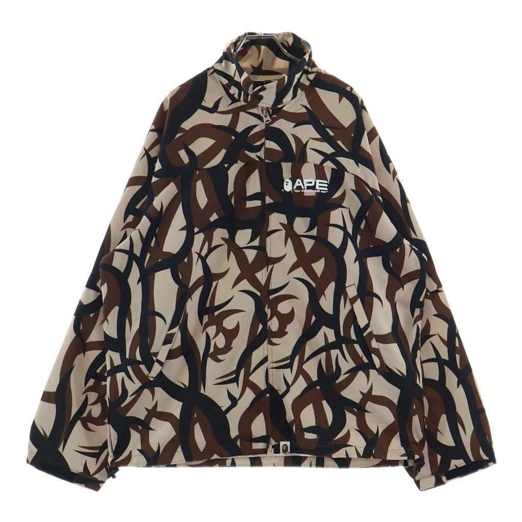 A BATHING APE(アベイシングエイプ) 25SS TRIAL CAMO RAIN JACKET トライバルカモ レインジャケット デタッチャブル ナイロンジャケット ベージュ カモフラ 001LJL301002M