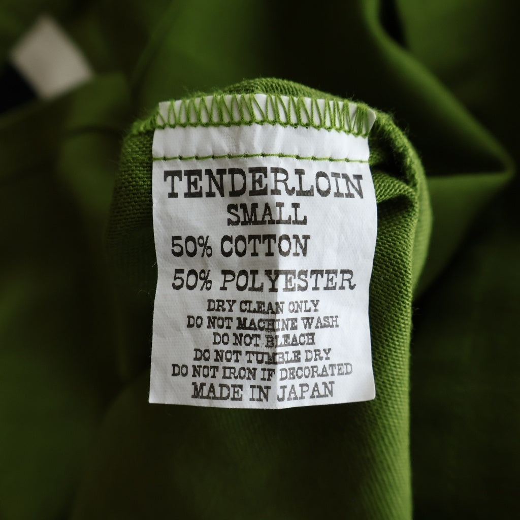 TENDERLOIN(テンダーロイン) T-BOWL SHT チェーンステッチ 半袖シャツ グリーン