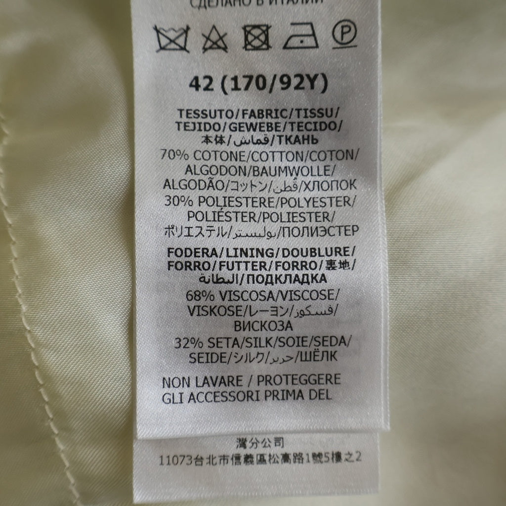 GUCCI(グッチ) ジャンボGGロゴ キャンバス フーデットジャケット アイボリー レディース 691756