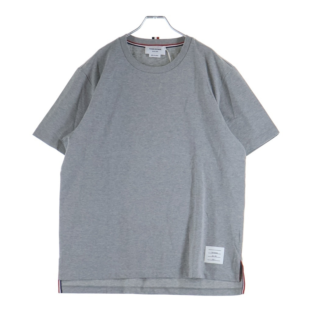 THOM BROWNE(トムブラウン) Relaxed Fit T-shirt リラックスフィット クルーネック半袖Tシャツカットソー グレー MJS067A 00042