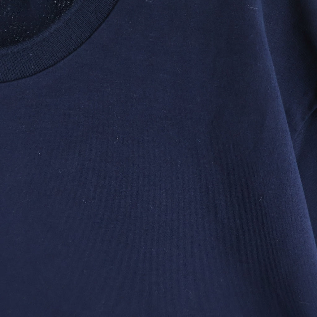 THOM BROWNE(トムブラウン) Relaxed Fit T-shirt リラックスフィット クルーネック半袖Tシャツカットソー ネイビー MJS067A 00042