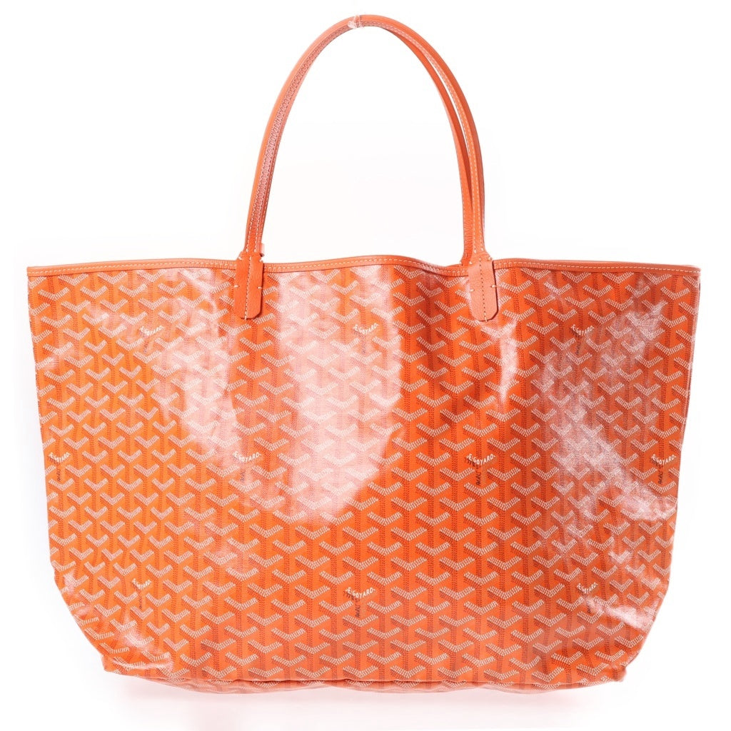 GOYARD(ゴヤール) サンルイGM PVC×レザー トートバッグ オレンジ レディース