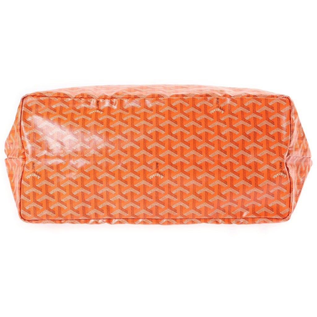 GOYARD(ゴヤール) サンルイGM PVC×レザー トートバッグ オレンジ レディース