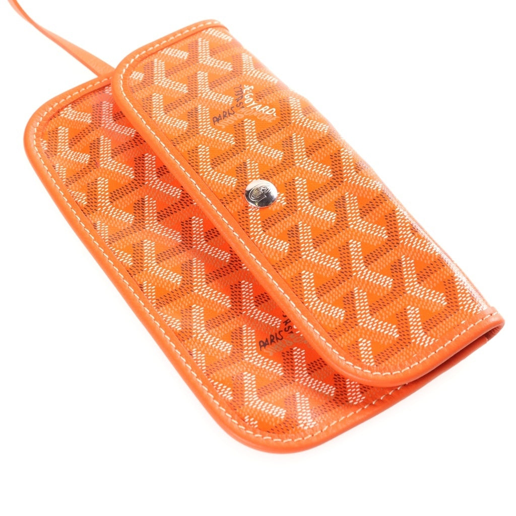 GOYARD(ゴヤール) サンルイGM PVC×レザー トートバッグ オレンジ レディース