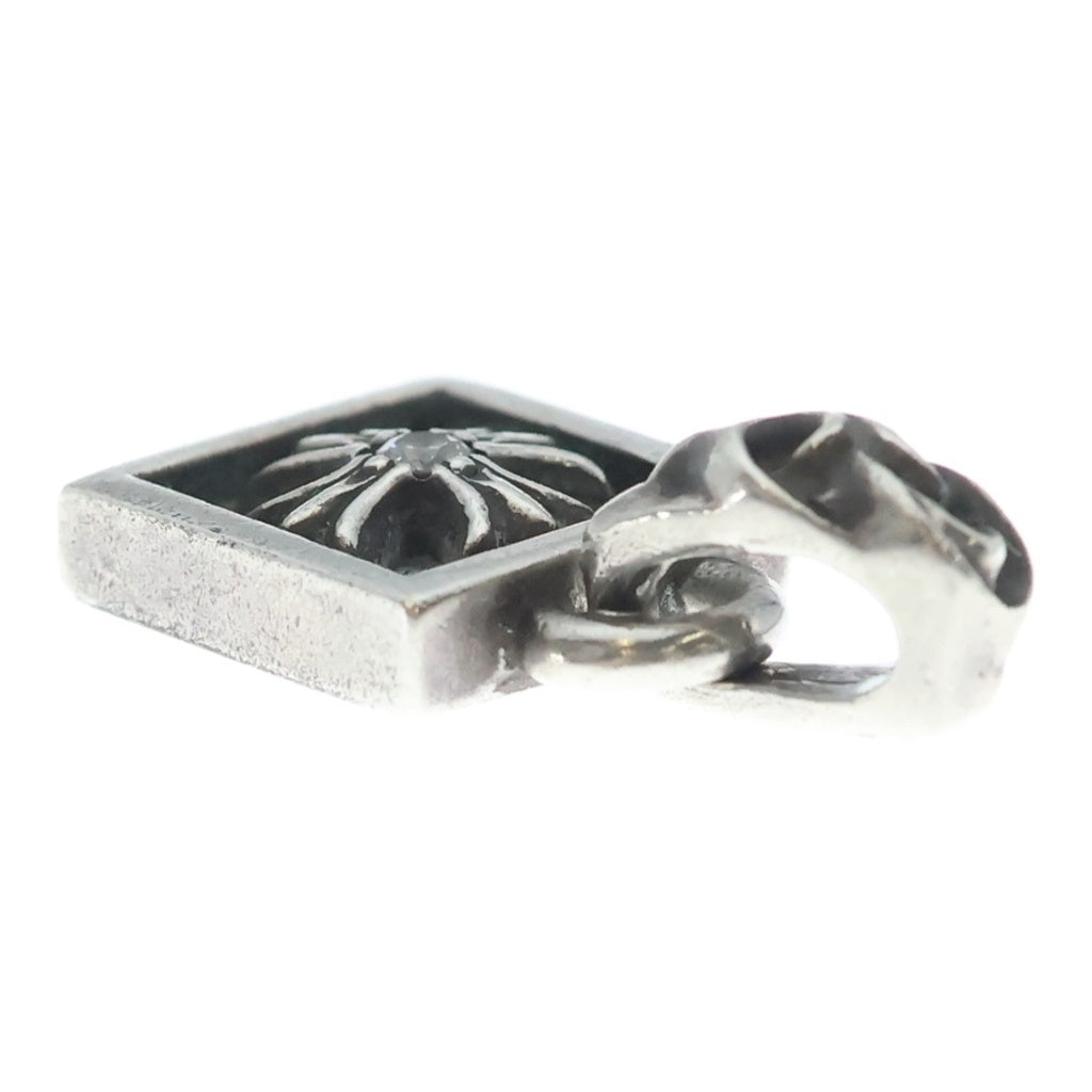 CHROME HEARTS(クロムハーツ) FRAMED CH PLUS 1DIA フレームドCHプラス 1ダイヤ チャーム シルバーネックレストップ