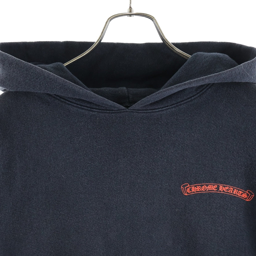 CHROME HEARTS(クロムハーツ) ×MATTY BOY 99 Eyes Chomper SWTSHRT PLVR マッティボーイ 99アイズ 袖フローラル プルオーバーパーカー ブラック
