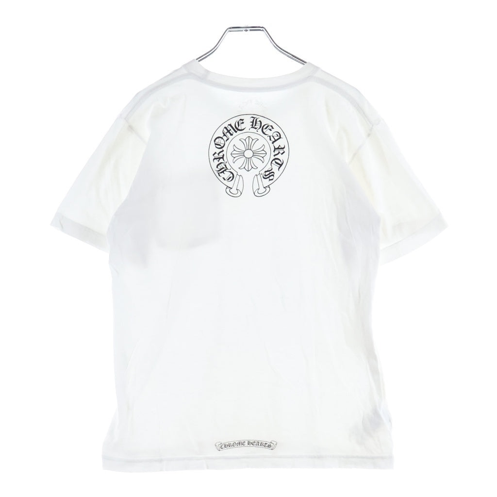 CHROME HEARTS(クロムハーツ) Neck Logo S/S Tee ネックロゴ 半袖プリントTシャツ カットソー コットン ホワイト