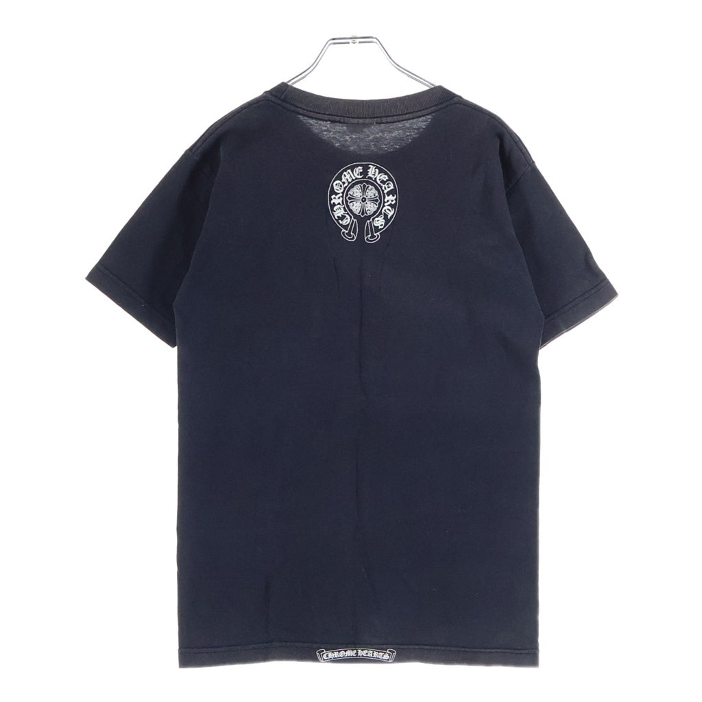 CHROME HEARTS(クロムハーツ) OLD DAGGER S/S ヴィンダガー バックホースシュープリント 半袖Tシャツカットソー ブラック