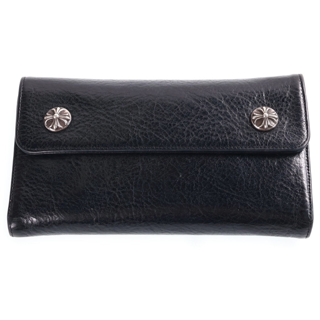 CHROME HEARTS(クロムハーツ) WAVE ウェーブ レザーウォレット 財布 ブラック
