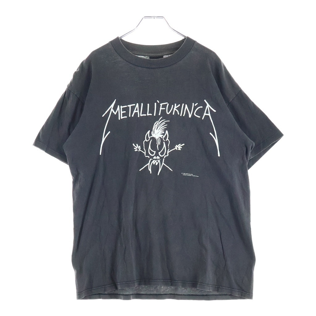 VINTAGE(ヴィンテージ) 90s METALLIFUKINCA BROCKUM メタリカ クルーネックTシャツ ブラック
