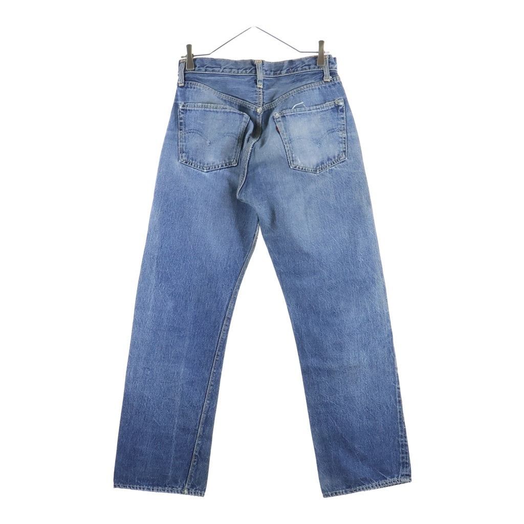 Levi's(リーバイス) 50s VINTAGE 501XX 革パッチ 47モデル後期 ボタン裏無 粒刻印 大文字リベット センターセット デニム インディゴ