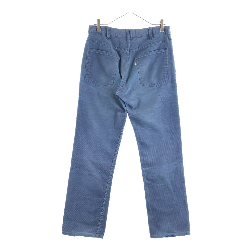 Levi's(リーバイス) VINTAGE 70s 519 42TALON コーディロイ 白タブ ストレートパンツ ブルー