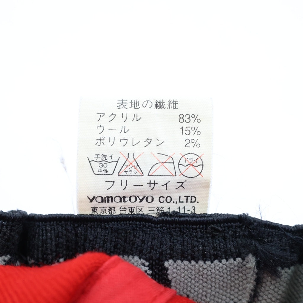 VANS(ヴァンズ) 80s-90s TMVANSロゴ フロントロゴ FLEXFIT M-XL キャップ ウール レッド