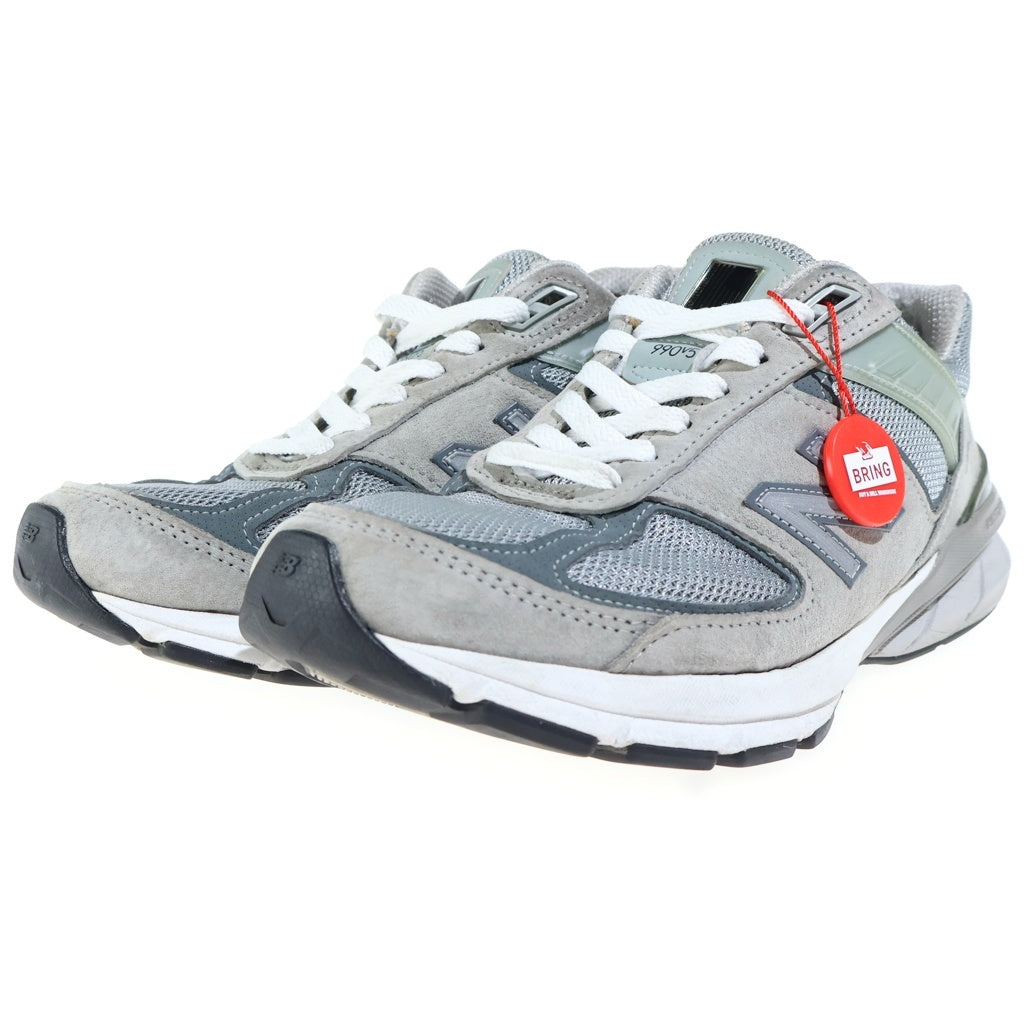 New Balance(ニューバランス) 990V5 Gray メッシュ ローカットスニーカー US8/26cm グレー M990GL5