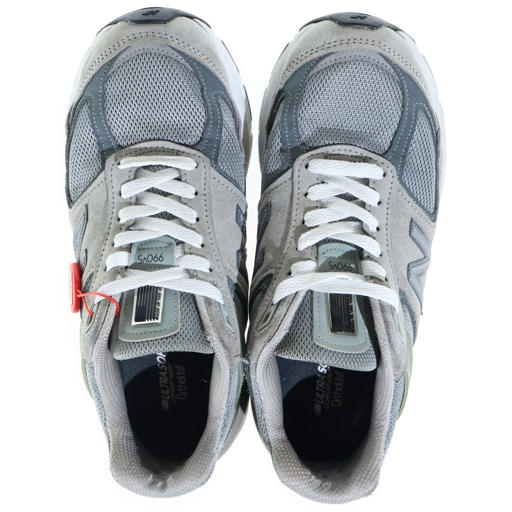 New Balance(ニューバランス) 990V5 Gray メッシュ ローカットスニーカー US8/26cm グレー M990GL5