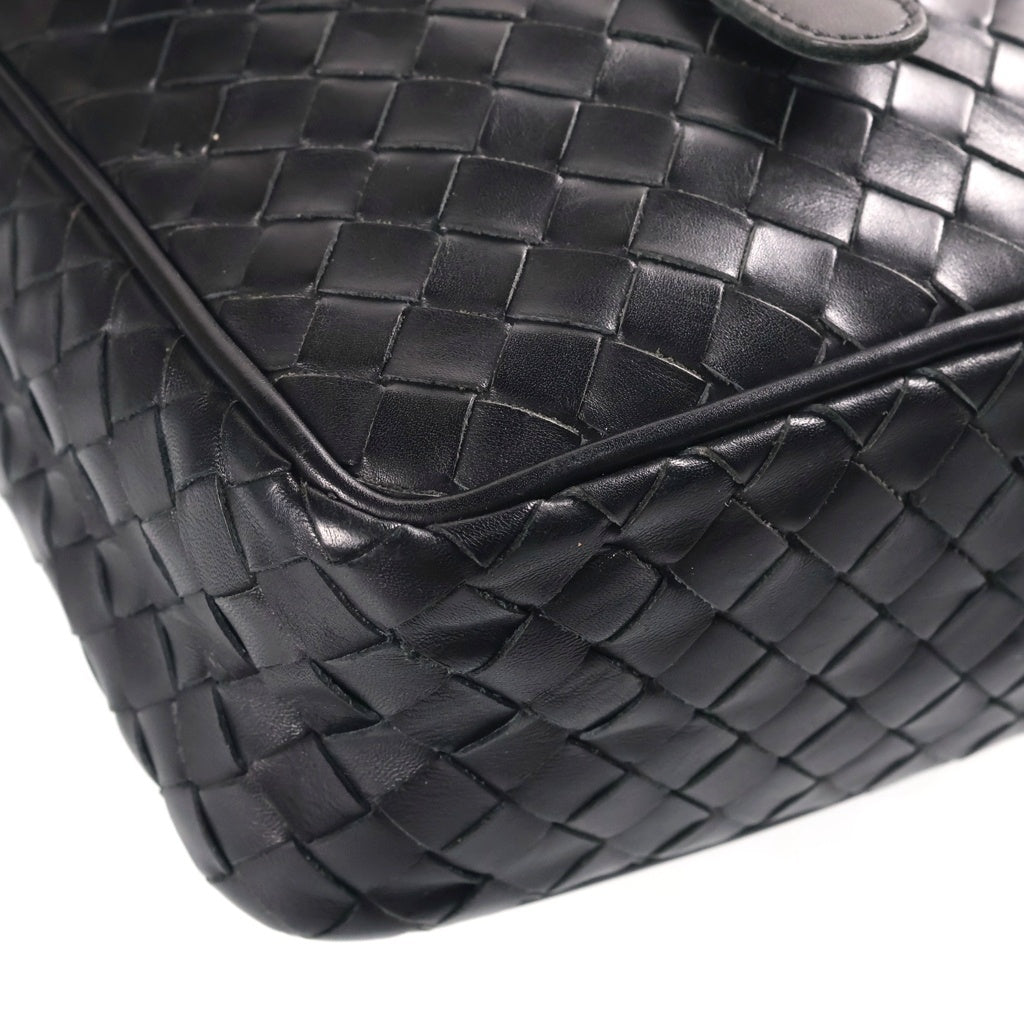 BOTTEGA VENETA(ボッテガヴェネタ) イントレチャート レザー ショルダーバッグ 113092 V4651 1000 ブラック