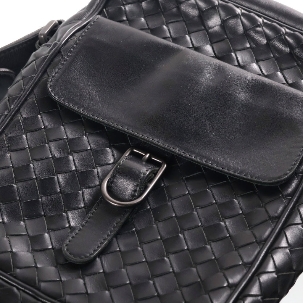 BOTTEGA VENETA(ボッテガヴェネタ) イントレチャート レザー ショルダーバッグ 113092 V4651 1000 ブラック
