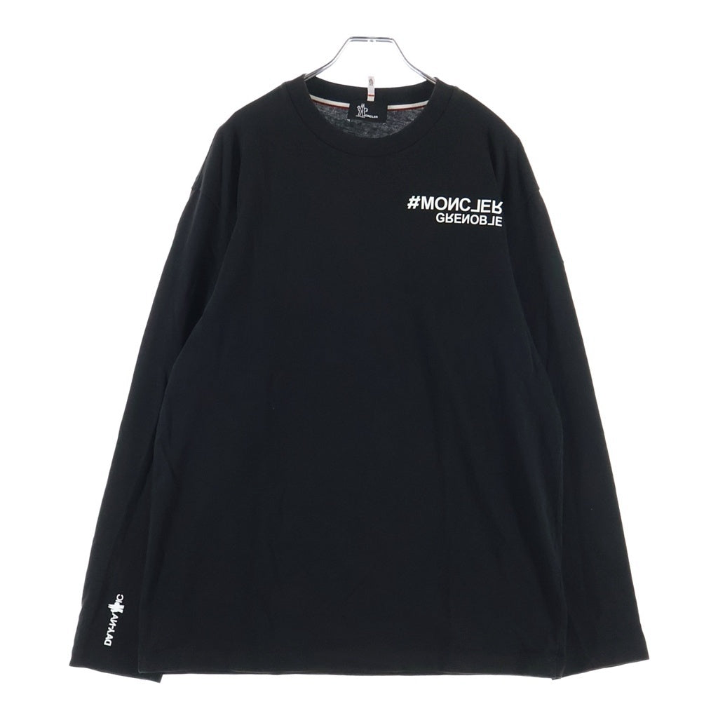 MONCLER(モンクレール) 23SS GRENOBLE グルーノーブル 胸ロゴ J10978D00001 ロングスリーブカットソー ブラック