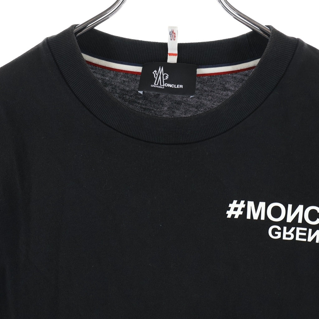 MONCLER(モンクレール) 23SS GRENOBLE グルーノーブル 胸ロゴ J10978D00001 ロングスリーブカットソー ブラック