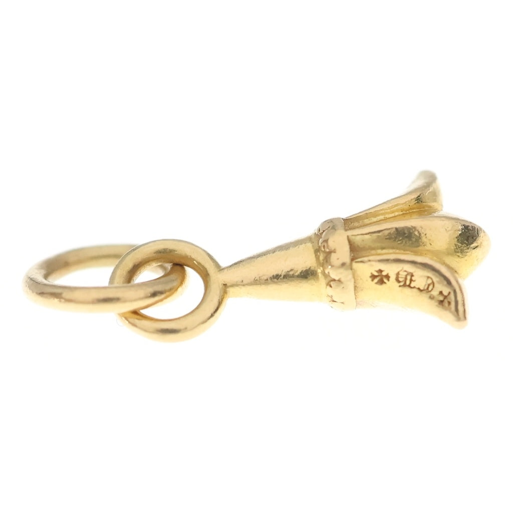 CHROME HEARTS(クロムハーツ) 22K CHRM CRSTAIL TNY クロステイル タイニーチャーム ネックレストップ ゴールド