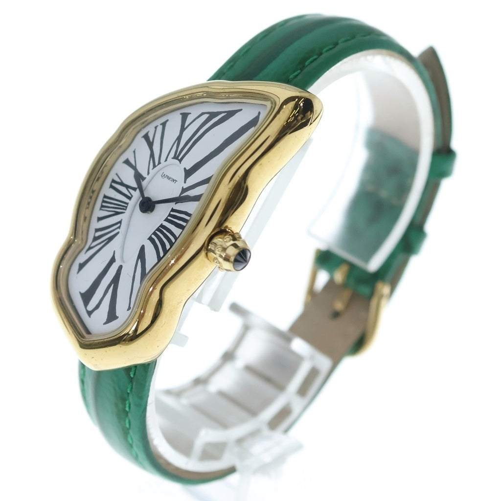 NO BRAND(ノーブランド) LAPHONT MELTING WATCH 腕時計 ゴールド グリーン A-57 レディース