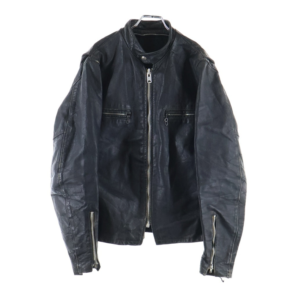 HARLEY DAVIDSON(ハーレーダビッドソン) 70s-80s TALON SWIFTジップ 涙 バックハーレーワッペン ライダースジャケット ブラック レザー