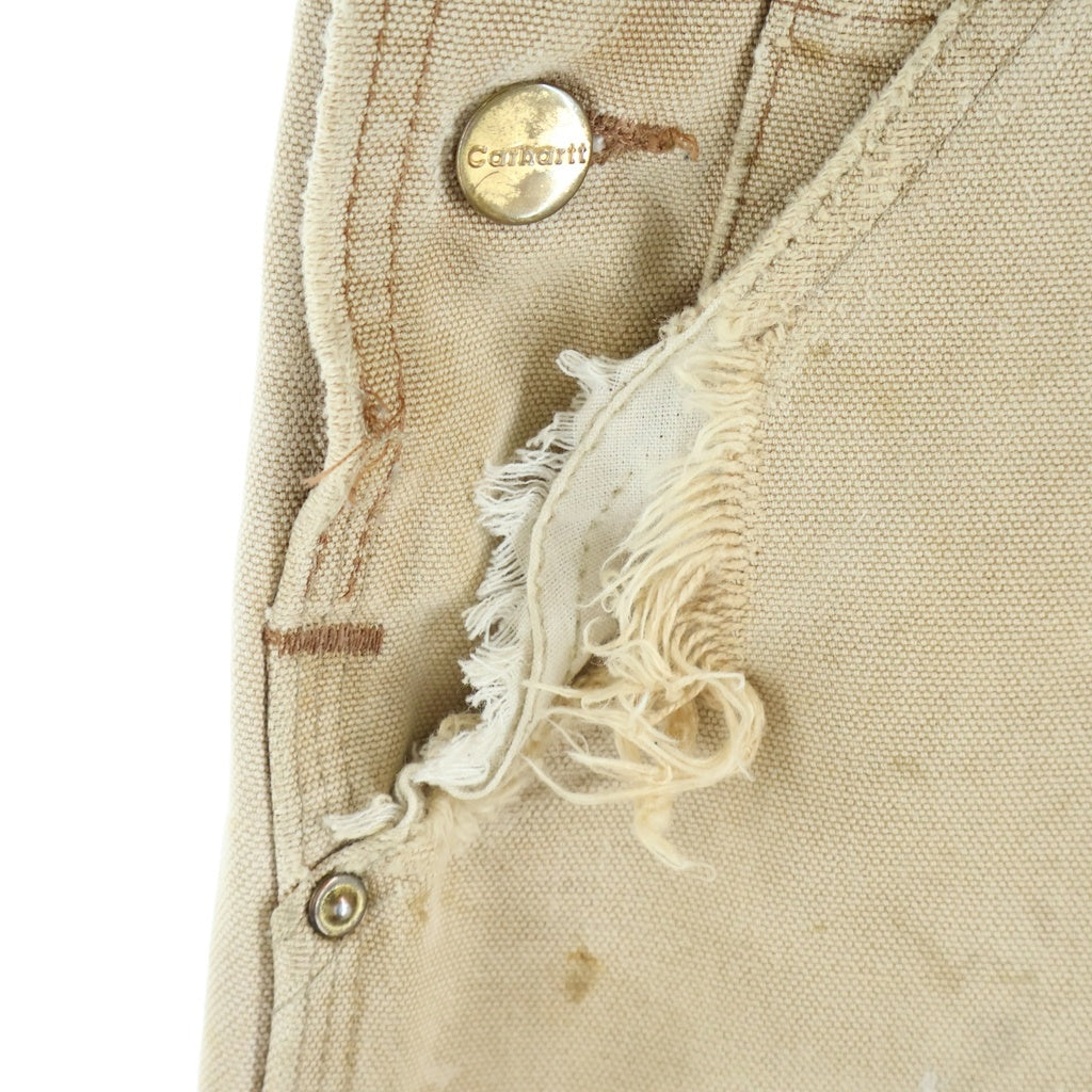 CARHARTT(カーハート) 00s ダブルニー ダック R01 BRN オーバーオール ベージュ