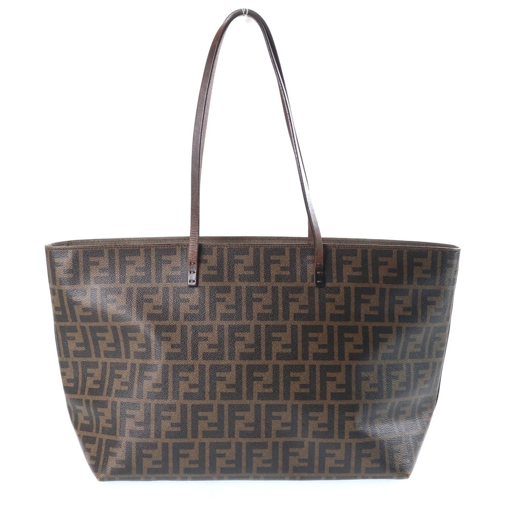 FENDI(フェンディ) Roll tote bag ズッカ柄 ロール トートバッグ ブラウン 8BH185 レディース