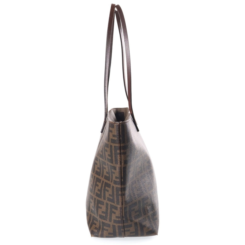 FENDI(フェンディ) Roll tote bag ズッカ柄 ロール トートバッグ ブラウン 8BH185 レディース