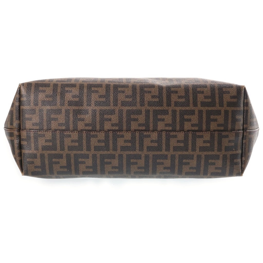 FENDI(フェンディ) Roll tote bag ズッカ柄 ロール トートバッグ ブラウン 8BH185 レディース