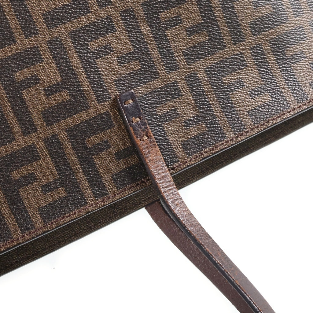 FENDI(フェンディ) Roll tote bag ズッカ柄 ロール トートバッグ ブラウン 8BH185 レディース