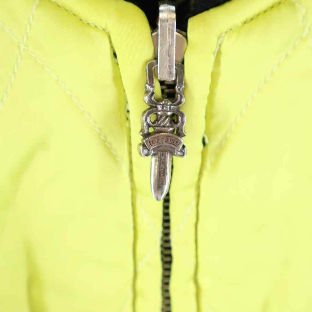 CHROME HEARTS(クロムハーツ) ×MATTY BOY テーラー東洋 別注スカジャン リバーシブル 刺繍ダガージップ スーベニアボンバージャケット ブラック/イエロー