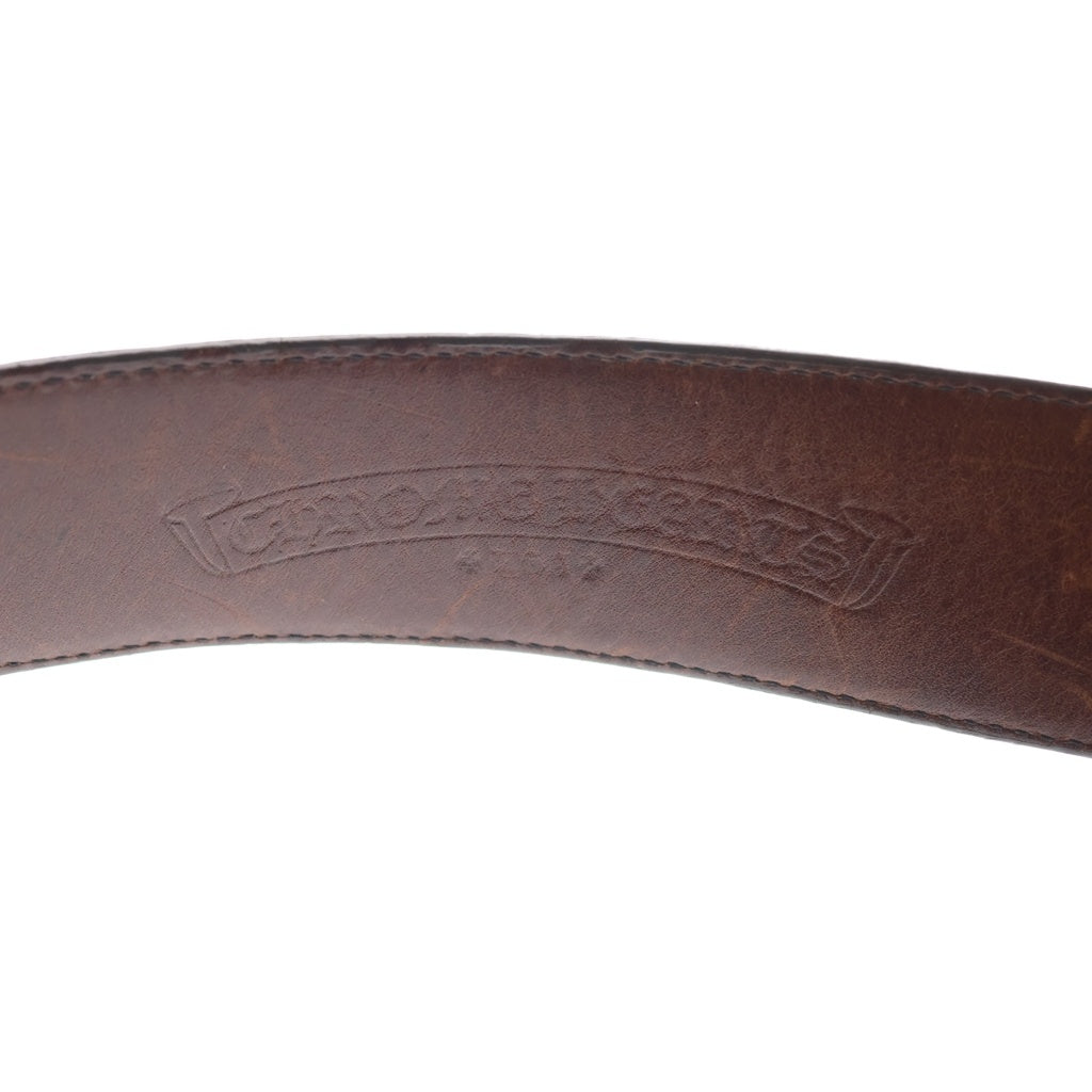 CHROME HEARTS(クロムハーツ) BLT FILIGREE OTJ フィリグリーOTJ レザーベルト ブラウン シルバー