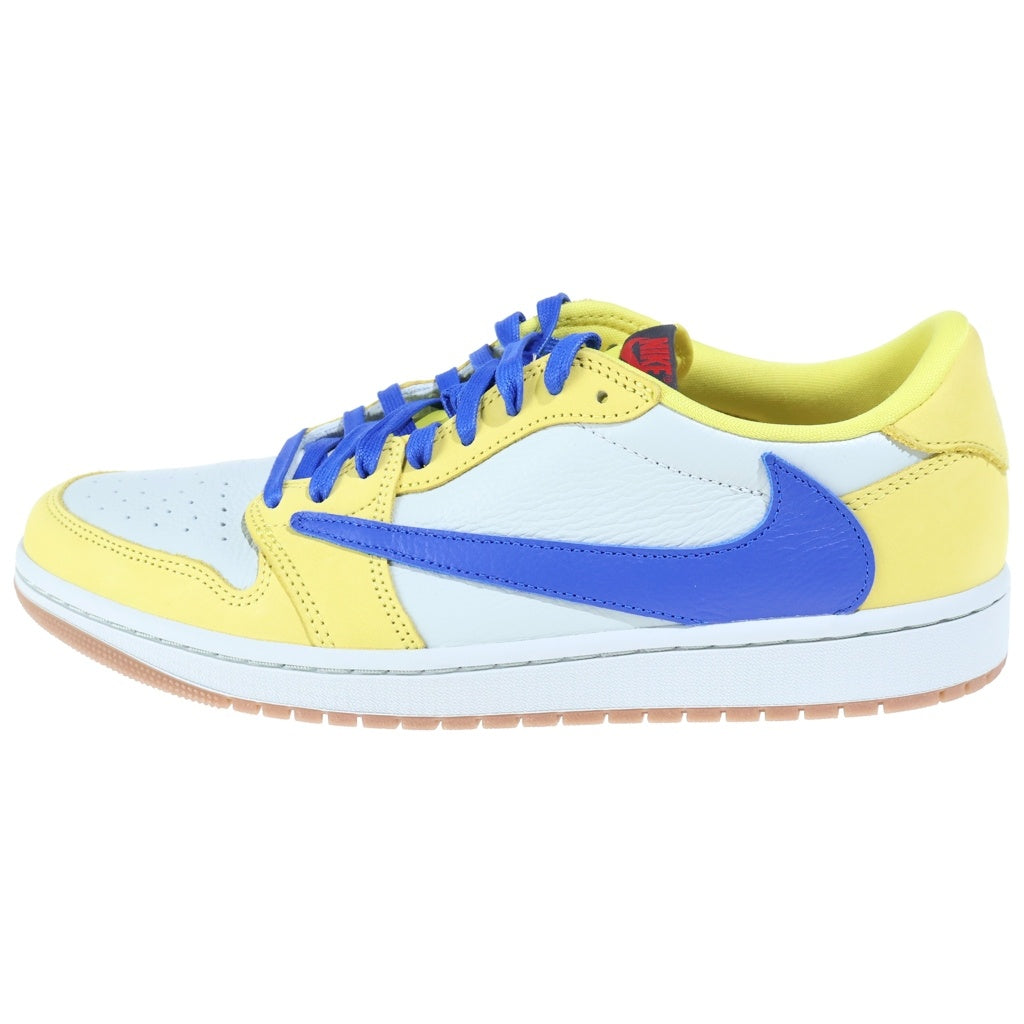 NIKE(ナイキ) ×TRAVIS SCOTT WMNS AIR JORDAN 1 RETRO LOW OG CANARY トラヴィススコット ウィメンズ エアジョーダン1 ローカットスニーカー DZ4137-700 イエロー