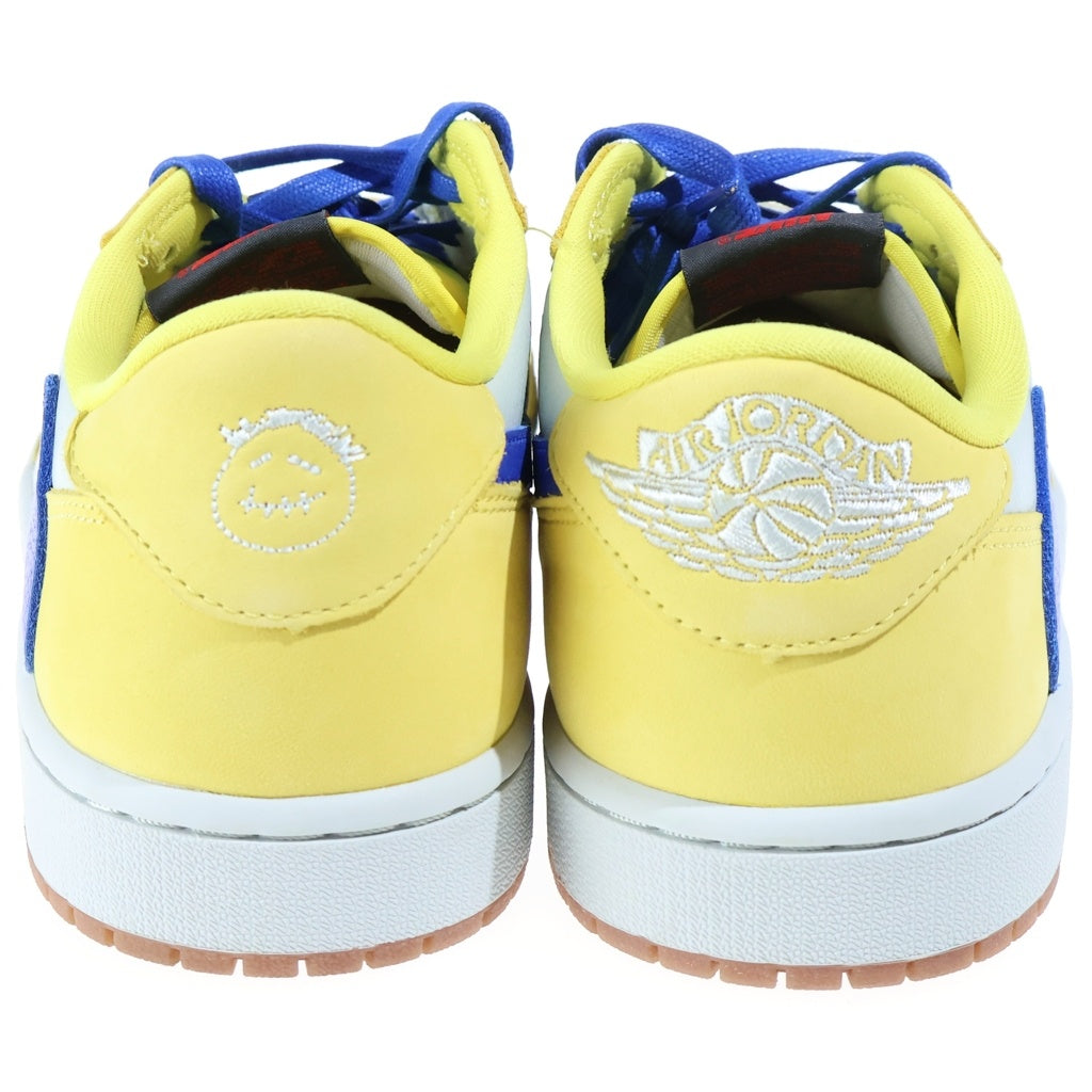 NIKE(ナイキ) ×TRAVIS SCOTT WMNS AIR JORDAN 1 RETRO LOW OG CANARY トラヴィススコット ウィメンズ エアジョーダン1 ローカットスニーカー DZ4137-700 イエロー