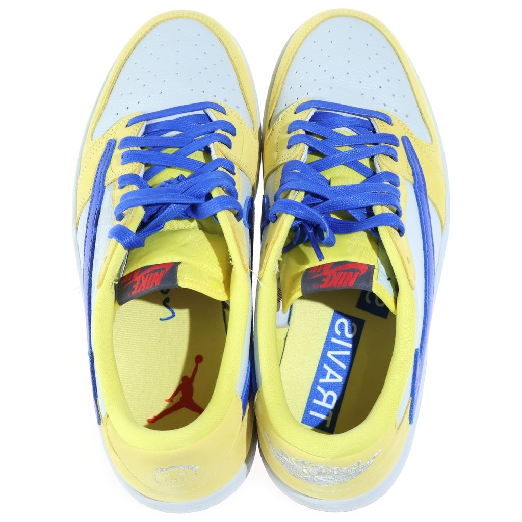 NIKE(ナイキ) ×TRAVIS SCOTT WMNS AIR JORDAN 1 RETRO LOW OG CANARY トラヴィススコット ウィメンズ エアジョーダン1 ローカットスニーカー DZ4137-700 イエロー