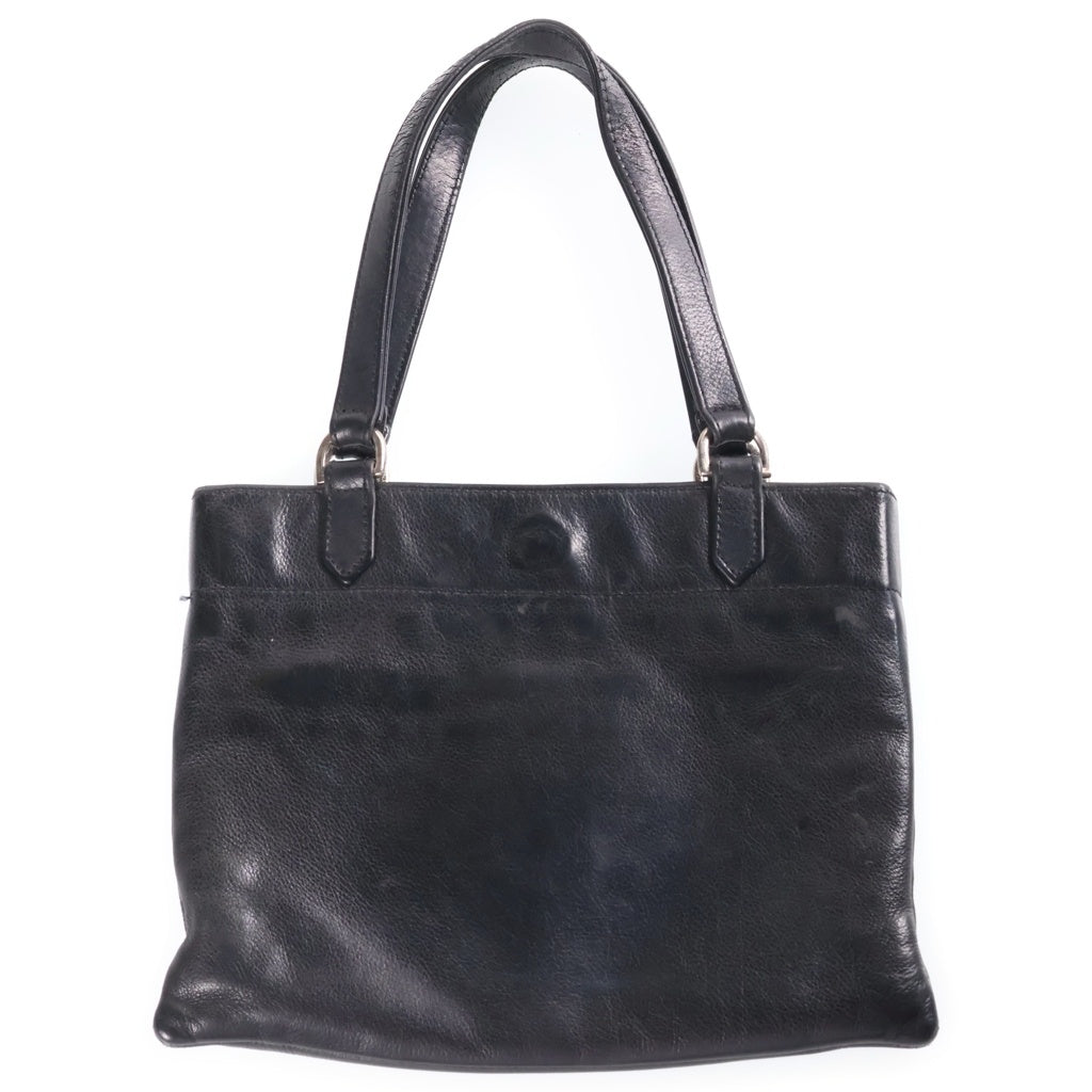 CHROME HEARTS(クロムハーツ) 1 Cross Leather Patch Mini Tote Bag クロムハーツ 1クロス レザーパッチ ミニトートバッグ ブラック レディース