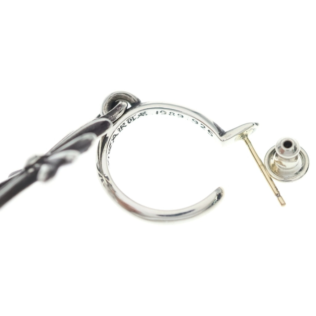 CHROME HEARTS(クロムハーツ) TINY CH CROSS タイニーCHクロス フープピアス シルバー BCA115