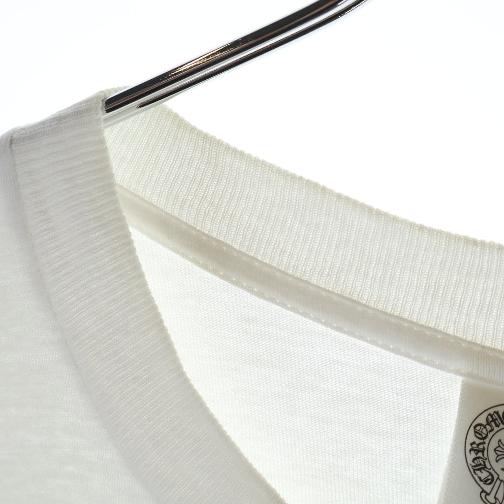 CHROME HEARTS(クロムハーツ) OLD バックスクロールロゴ ホースシューポケット 半袖 クルーネック Tシャツ カットソー ブラック