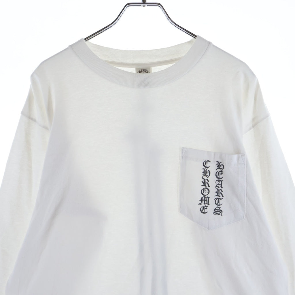 CHROME HEARTS(クロムハーツ) OLD RS3 CROSS L/S TEE オールド ヴァーティカルロゴ アールエススリー 長袖クルーネックカットソー ブラック