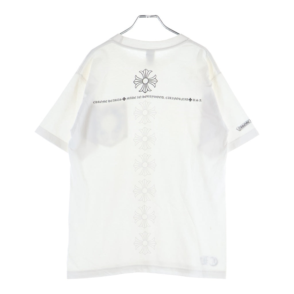 CHROME HEARTS(クロムハーツ) OLD S/S オールド バックCHプラスプリント 半袖Tシャツカットソー ホワイト