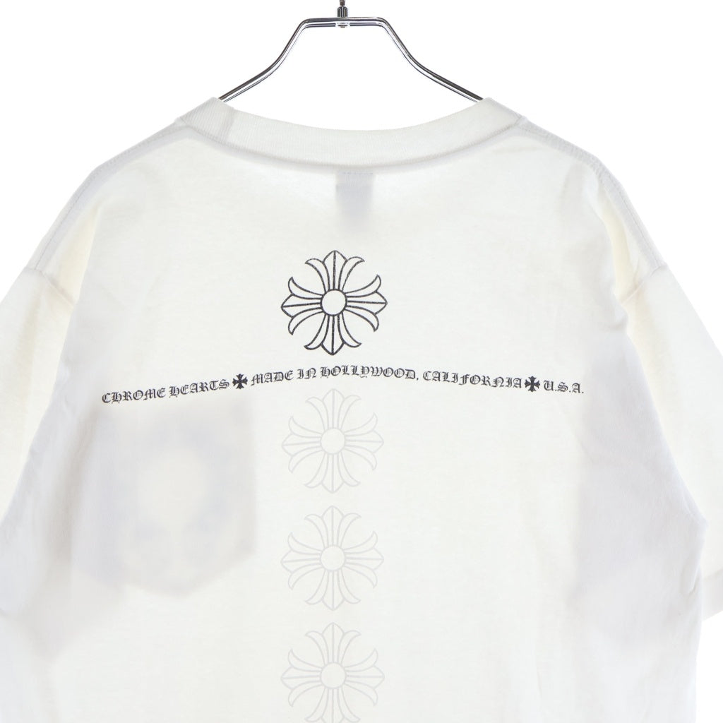 CHROME HEARTS(クロムハーツ) OLD S/S オールド バックCHプラスプリント 半袖Tシャツカットソー ホワイト