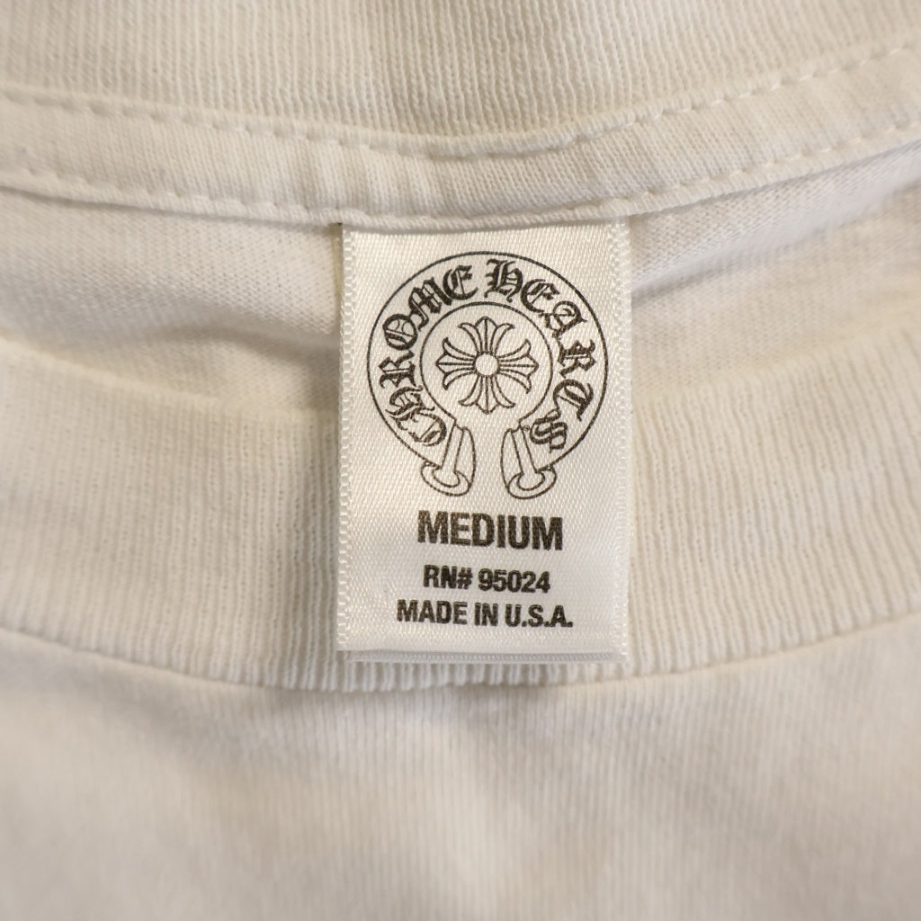 CHROME HEARTS(クロムハーツ) OLD S/S オールド バックCHプラスプリント 半袖Tシャツカットソー ホワイト