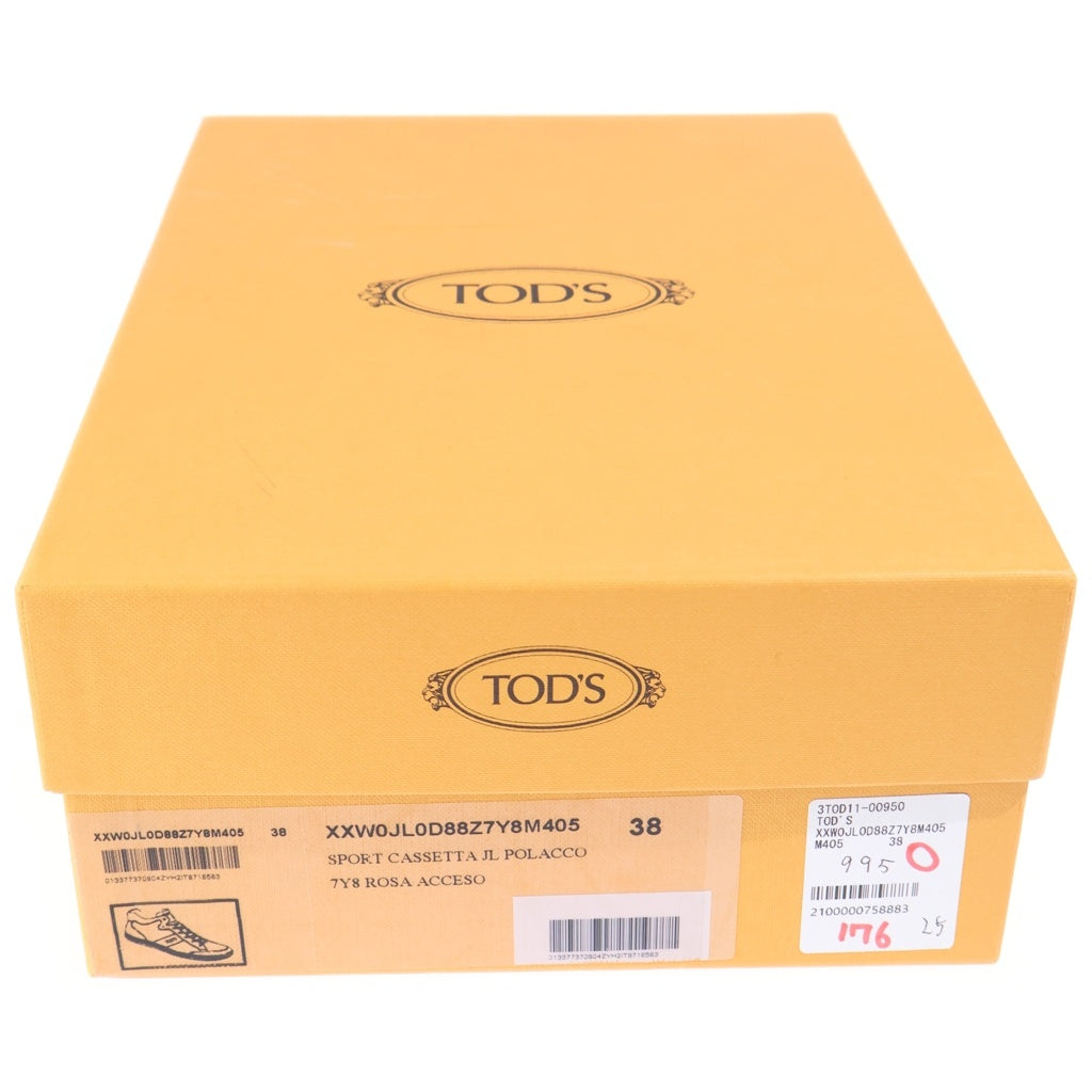 TOD'S(トッズ) SPORT CASSETTA JL POLACCO スポーツカッセットジェーエルポラッコ ローカットスニーカー ピンク XXW0JL0D88Z7Y8M405 レディース