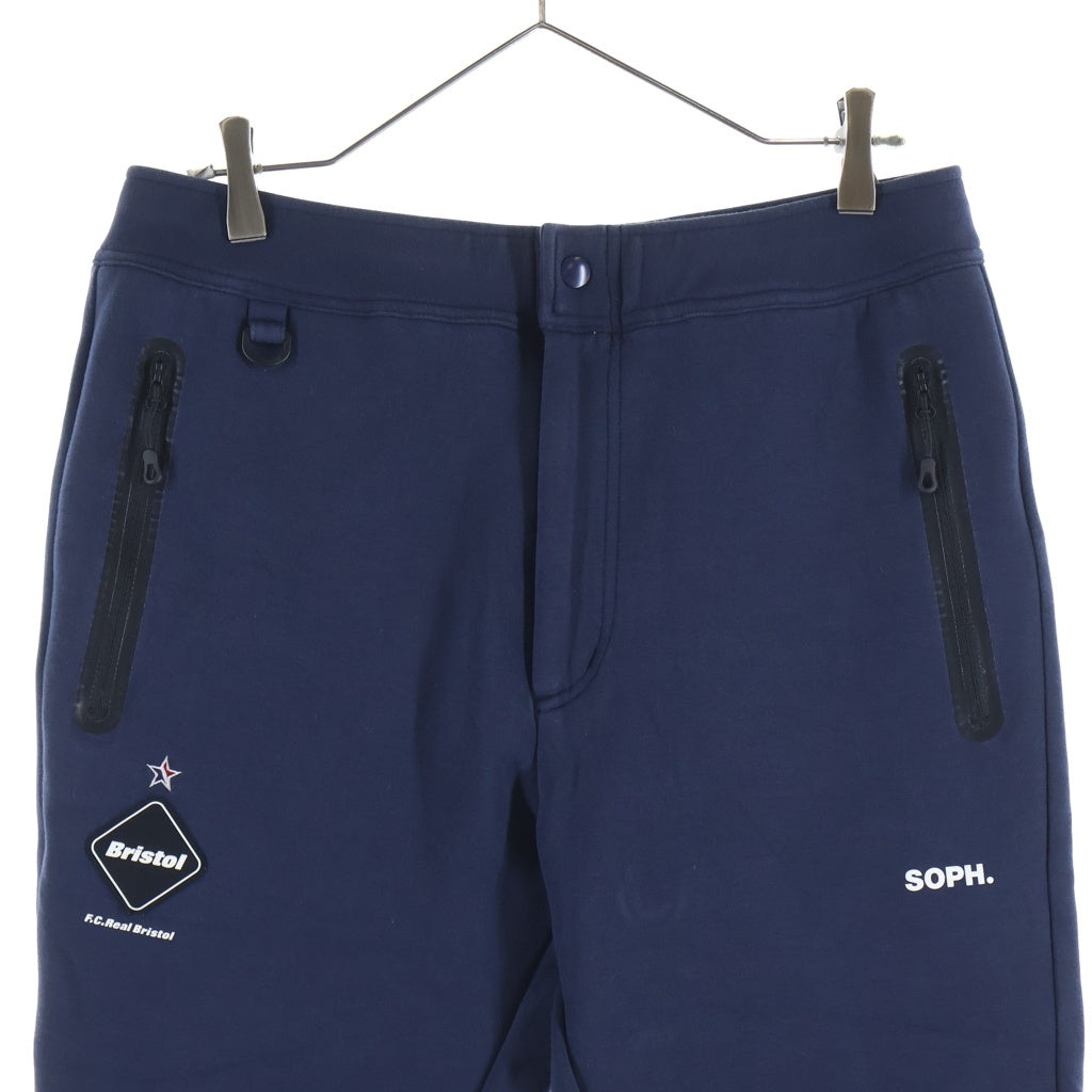 F.C.R.B./F.C.Real Bristol/FCRB(エフシーアールビー/エフシーレアルブリストル) 21AW MLB TOUR FLAT HEM TRAINING PANTS スウェット ジョガーパンツ ネイビー FCRB-212010