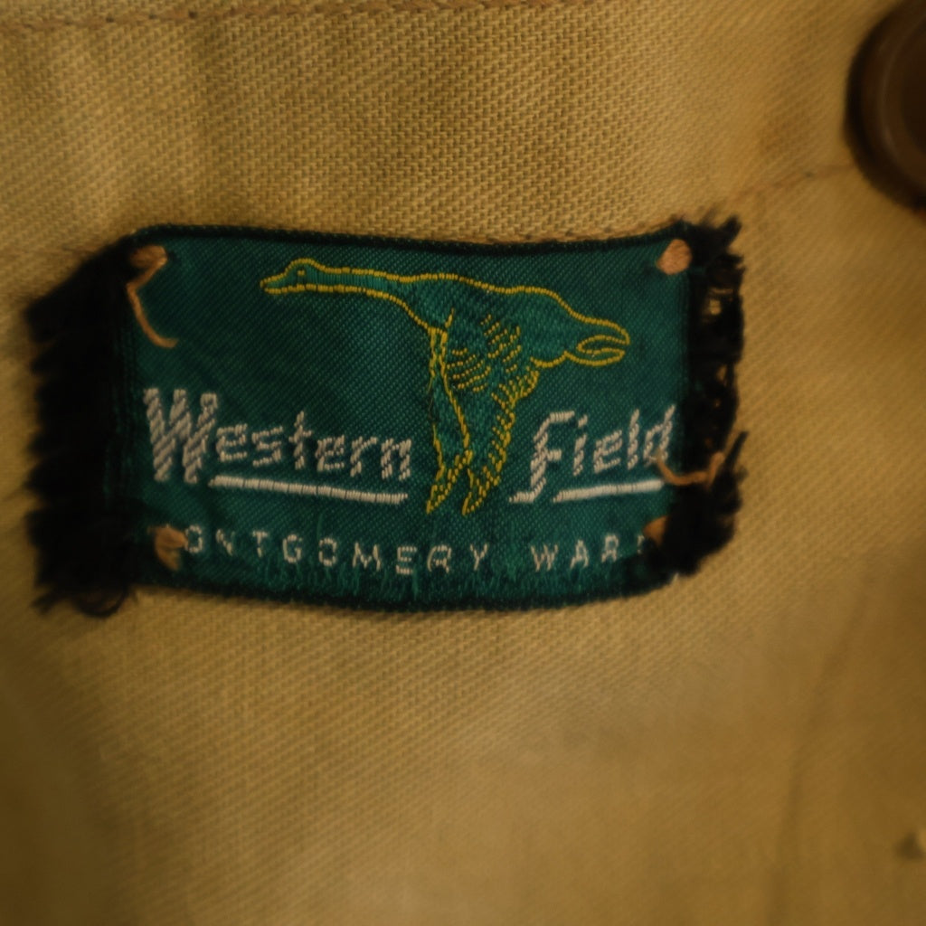 MONTGOMERY WARD(モンゴメリーワード) 50s-60s VINTAGE WESTERN FIELD ハンティングポケット カバーオール ベージュ