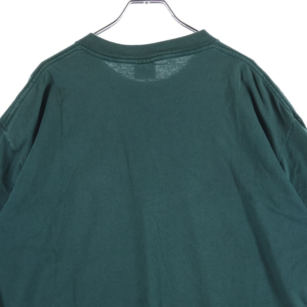 STUSSY(ステューシー) 80s-90s 黒タグ STUSSY TRIBE 胸ロゴ クルーネックTシャツ グリーン