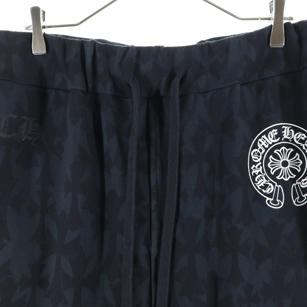 CHROME HEARTS(クロムハーツ) Graveyard Cemetery Cross Sweat Long Pants セメタリークロス スウェットパンツ ブラック