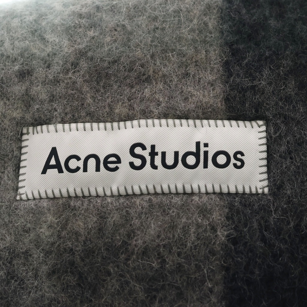 Acne Studios(アクネ ストゥディオズ) チェック柄 ロゴラベル 大判 ストール マフラー マルチカラー CA0084 FN-UX-SCAR000115 レディース