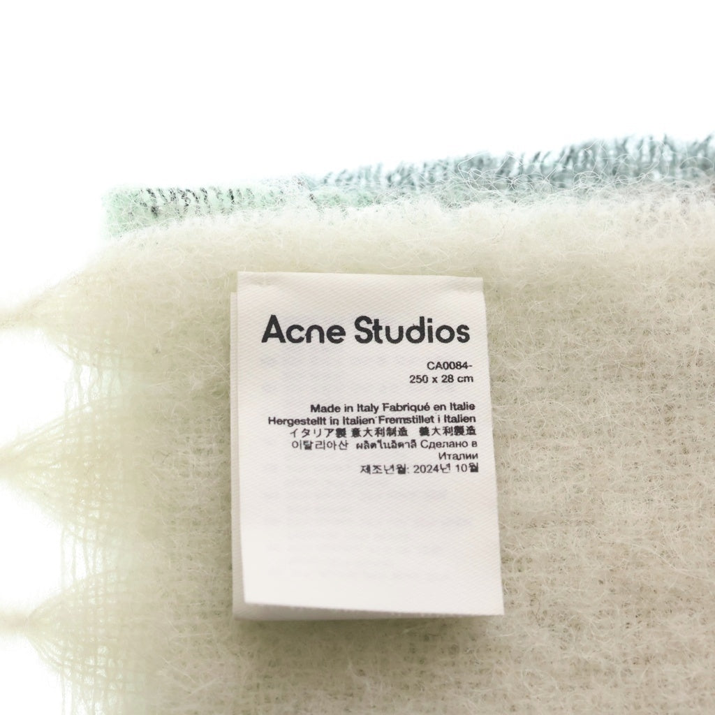 Acne Studios(アクネ ストゥディオズ) チェック柄 ロゴラベル 大判 ストール マフラー マルチカラー CA0084 FN-UX-SCAR000115 レディース